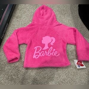 Designer From Denny’s!  Barbie Pink Fleece Hoodie for Kids NWT